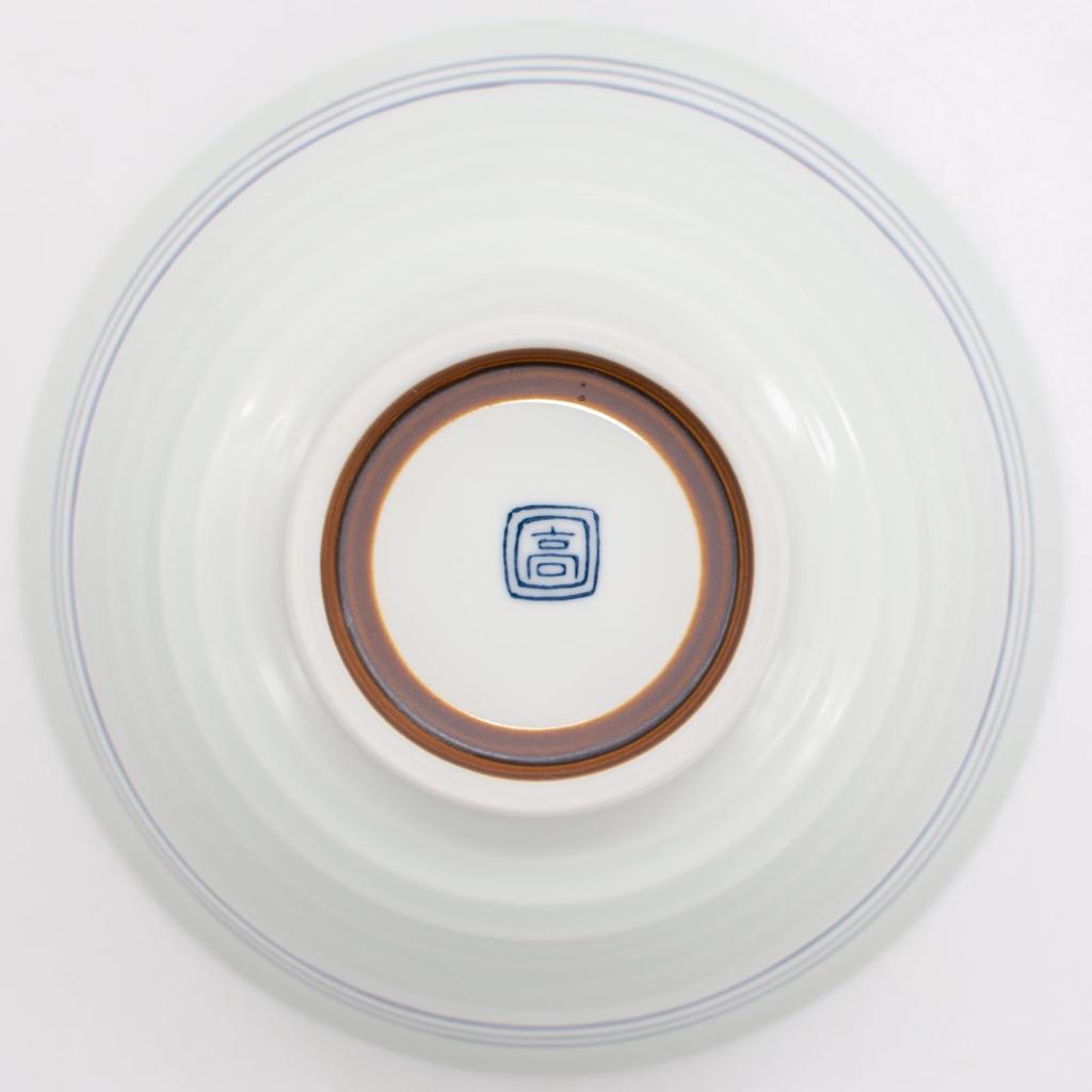 Saikaitoki Hasami Ware Takayama Kiln Lightweight Okonomi Donburi 14cm Lined Tokusa Microwave and Dishwasher Made in Product Number 20970 Bowl, Approx.