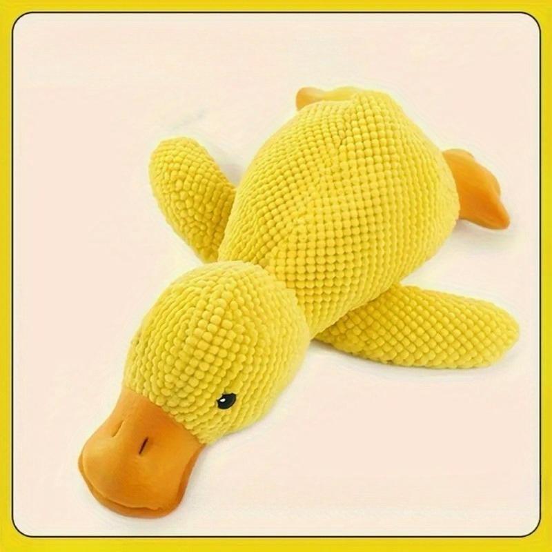 

1PC Durable Plush Duck Dog Toy with Built-in Loud Squeaky Sound, No Battery Required, Suitable for Puppies