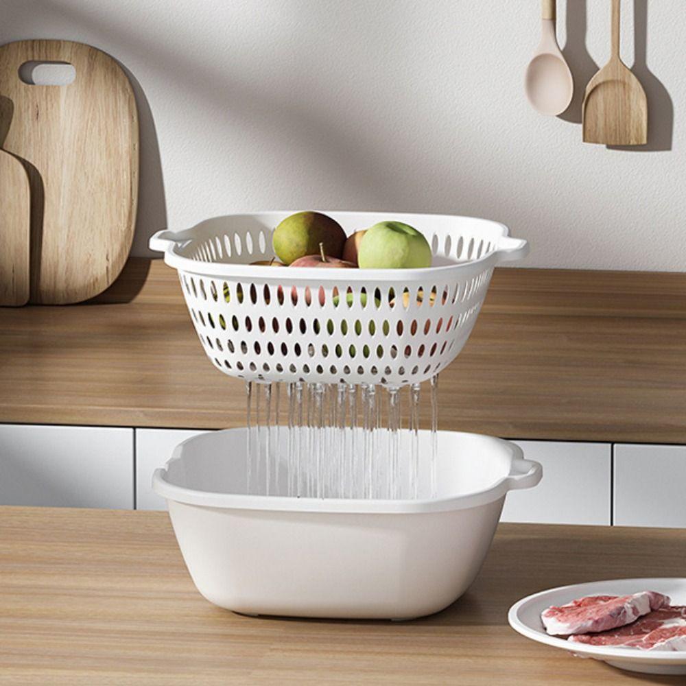 Removable Food Preservation Defroster Ultraviolet Drain Basket Household Meat Defroster Fruits