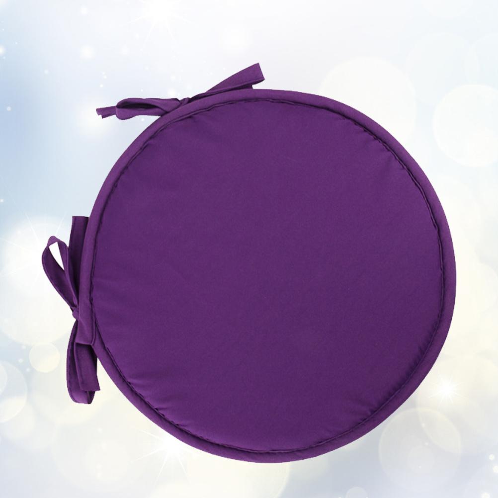 1Pcs Round Seat Cushion Orange Thick Sponge Seat Pad Diameter 30cm for Home Sofa Chair Dining Room Office Outdoor