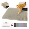 Cat Toilet Mat, Cat Litter Mat Waterproof Cat Litter Mat, Double Layer EVA, Odorless Large Grid, Urine Prevention, Easy Cleaning, 6 Colors Available,