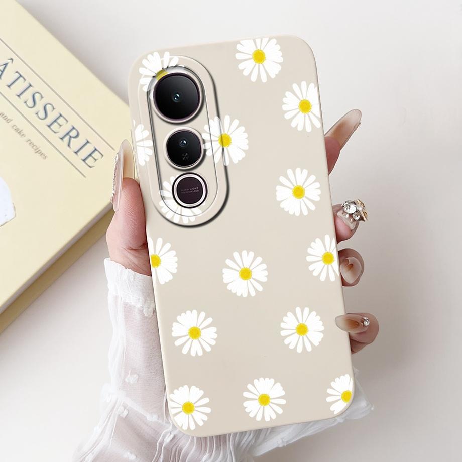 Für Vivo V50 Lite 4G 5G V50 5G Handyhülle Silikon Weiche Rückabdeckung Für Vivo V2441 V2427 Bumper Drache Katze Blume Schmetterling Capa