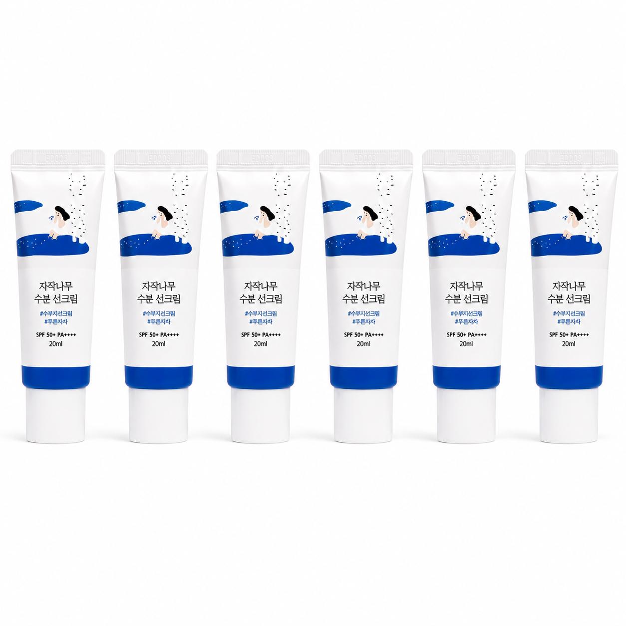 ROUND LAB Nawilżający krem przeciwsłoneczny z sokiem brzozowym SPF 50+ PA++++ (5 opcji) 20ml * 6 pcs