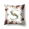 Polyester Pillowcase American Retro Flower Plant 26 English Letter Cushion Cover Car Pillowcase