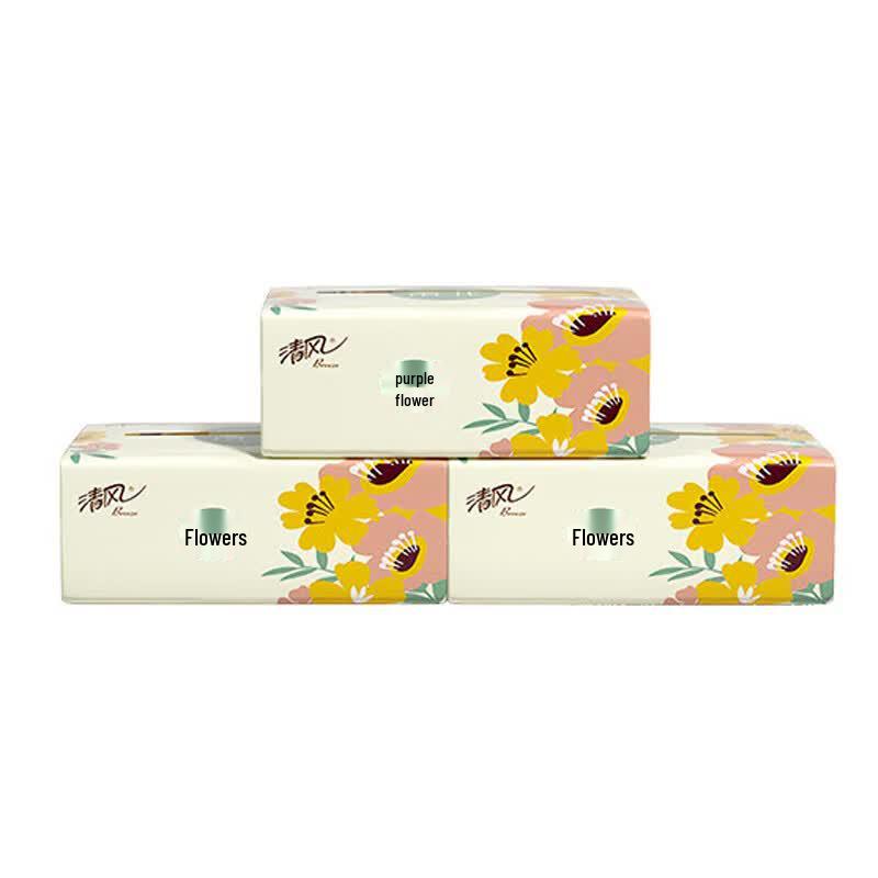 Qingfeng Original Wood Pulp Soft Facial Tissues