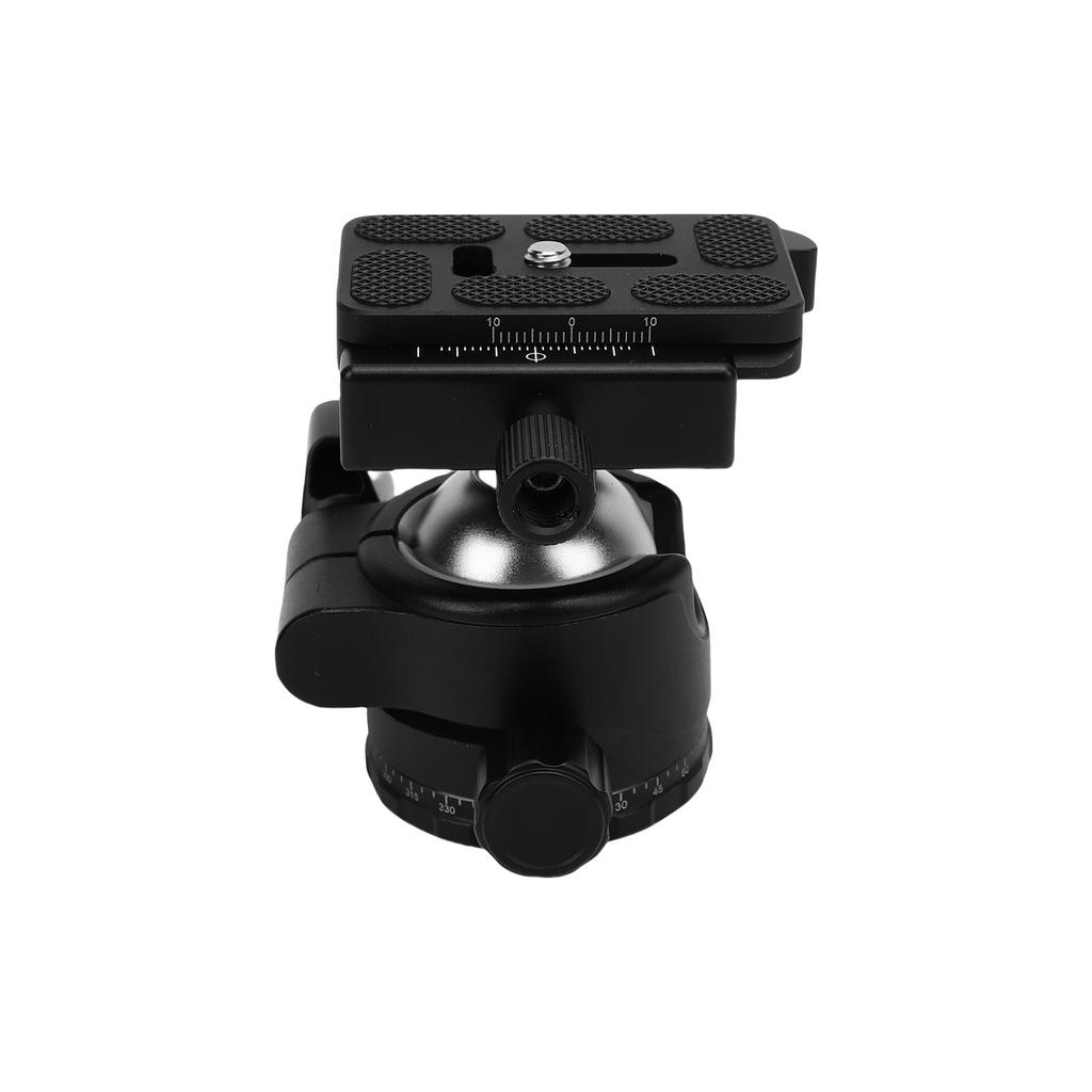35mm Low Profile Tripod Ball Head with Aluminum Alloy Panoramic Quick Release Plate for Monopod DSLR Camcorder