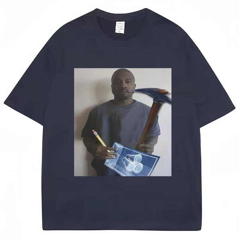 Funny Kanye West Meme Graphic T-shirt Kid's Video Game Humor T Shirt Men Women Summer Creativity Cotton Tees Streetwear Gifts
