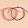2 Pcs for Evil Eye String Bracelets Handmade Red Black String for Evil Eye Bracelet Wristband for Women Men Teen Girls B