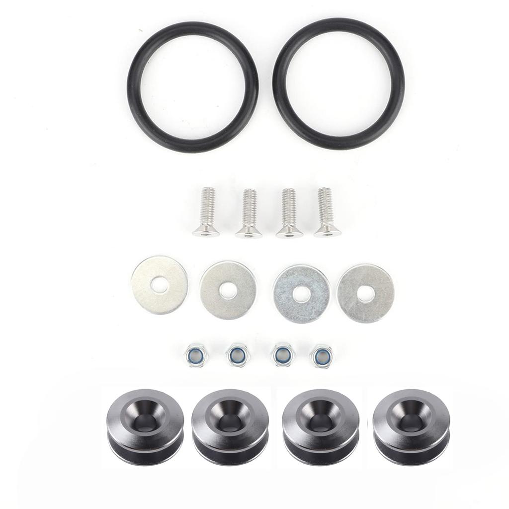 Auto Schnellverschluss Kotflügel 9 Farben 4 Stück Stoßstangenunterlegscheibe Aluminiumlegierung Auto Schnellverschluss Kotflügel