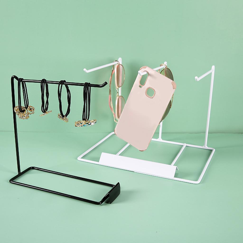 Metal Jewelry Stand Jewelry Display Rack Alloy Texture Bracelet Holder for Displaying Necklaces Earrings and Bracelets