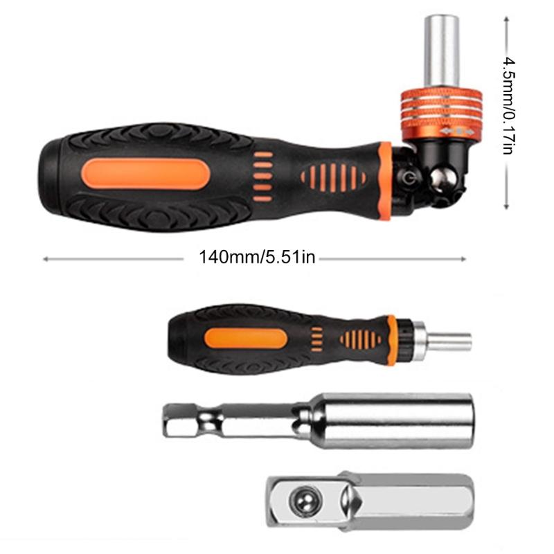 MultiFunction Hand Tool Kit With Ratchet Wrenches Handle And Screwdriver Set For Repairs