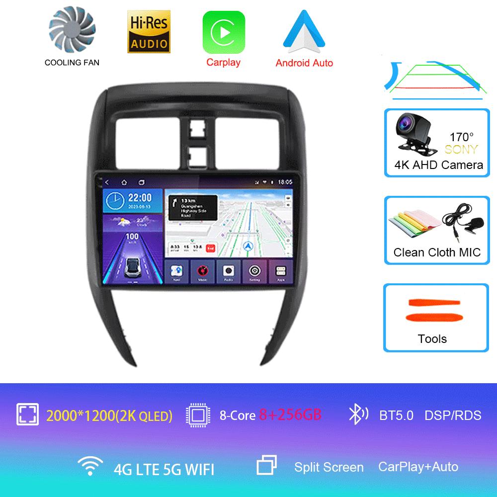 Android Car Radio Video Player For Nissan Versa Sedan 2015-2019 GPS Navigation Carplay Auto Stereo Player WIFI 4G DSP 360 Camera