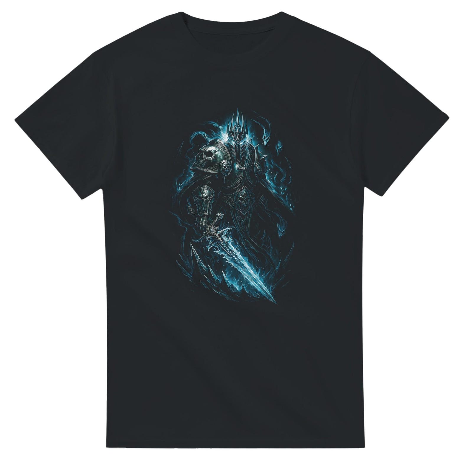 Lich King Halftone Heavyweight Unisex Crewneck T shirt | Gildan® 5000 S