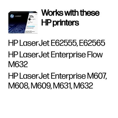 Hp 37A (Cf237A) Toner Cartridge, Black
