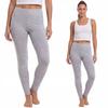 Long COTTON Leggings, Polish Manufacturer, MELANGE Color, Size L