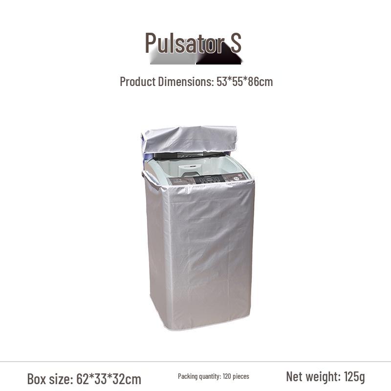 

Waterproof Sunscreen Cover for Top Load Automatic Drum Washing Machines Sun Protection (Size as shown)