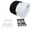 Contrast Color Bag Zipper Set 5m Zipper 5 Zipper Puller Slider Closure Zip  Sewing Accessories