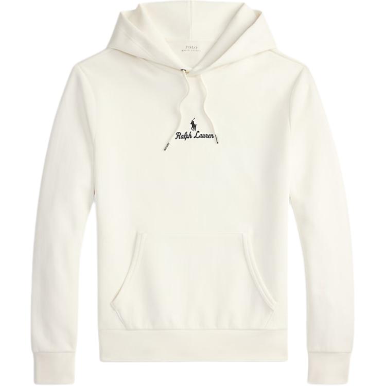 Polo Ralph Lauren Kapuzen-Kordelzug-Logo Wendestrick-Langarm-Sweatshirt Herren sweatshirt 710981369-012 M white