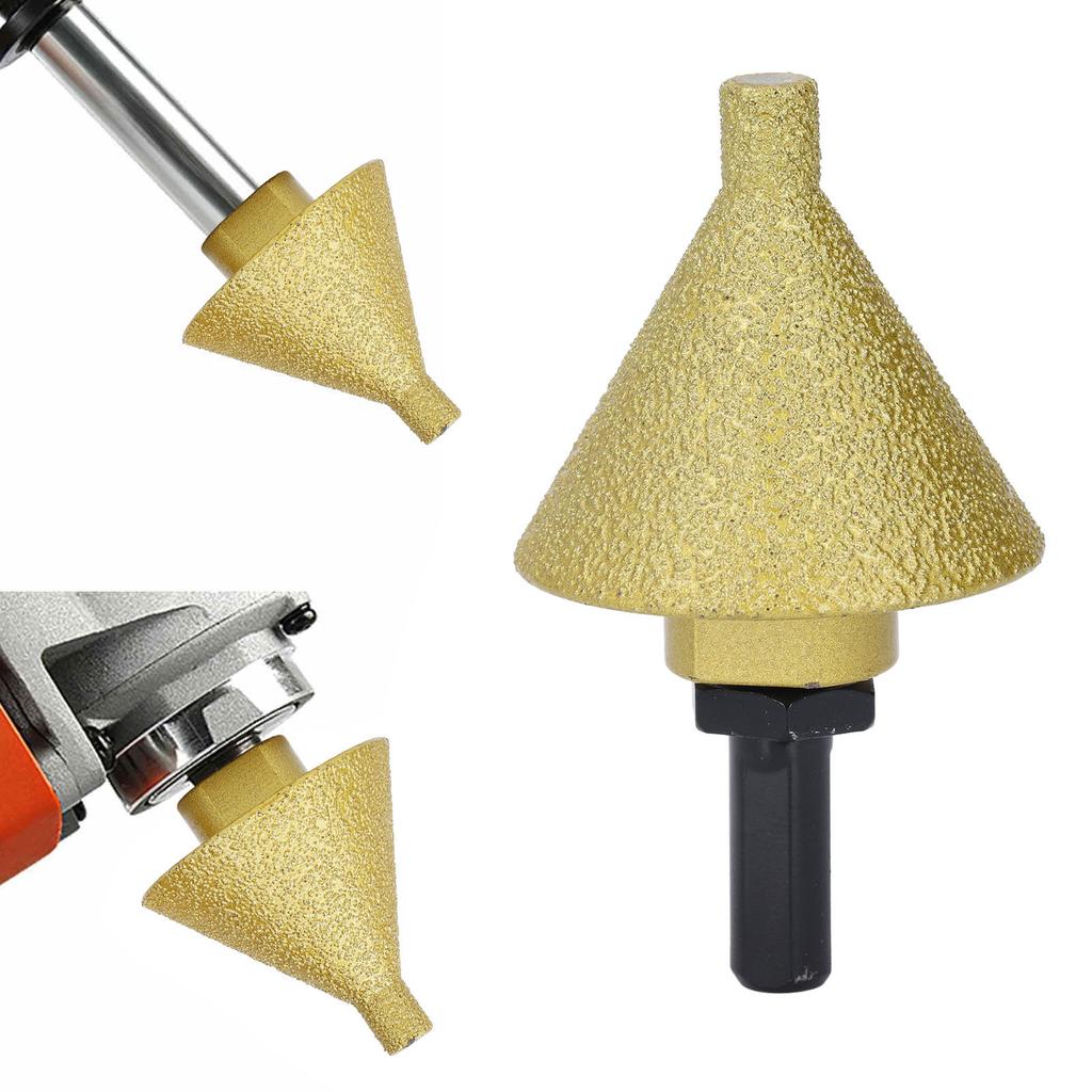 Diamond Beveling Chamfer Bit 50mm M10 Hole Enlarging Trimming Grinding Bit for Marble Quartz Ceramic