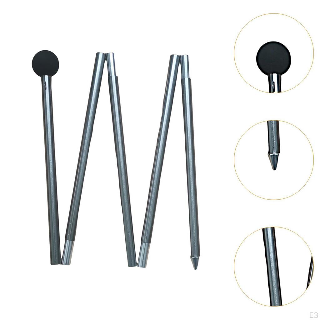 Canopy Rod Tarp Pole Five Sections Beach Shelter,Replacement Multifunctional Bracket,Support Tent