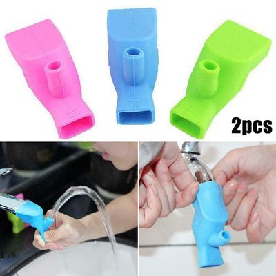 2pcs Adjustable Faucet Extender Kitchen Tap Head Water Saving DIY Fit For Kid