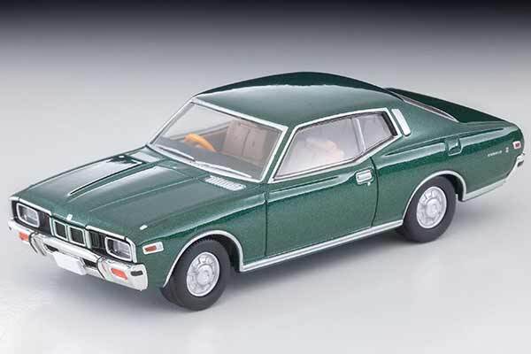 Tomica Nissan Cedric HT 2800 SGL 1975 Model 1/64 LV-N358a 2-door (Green)