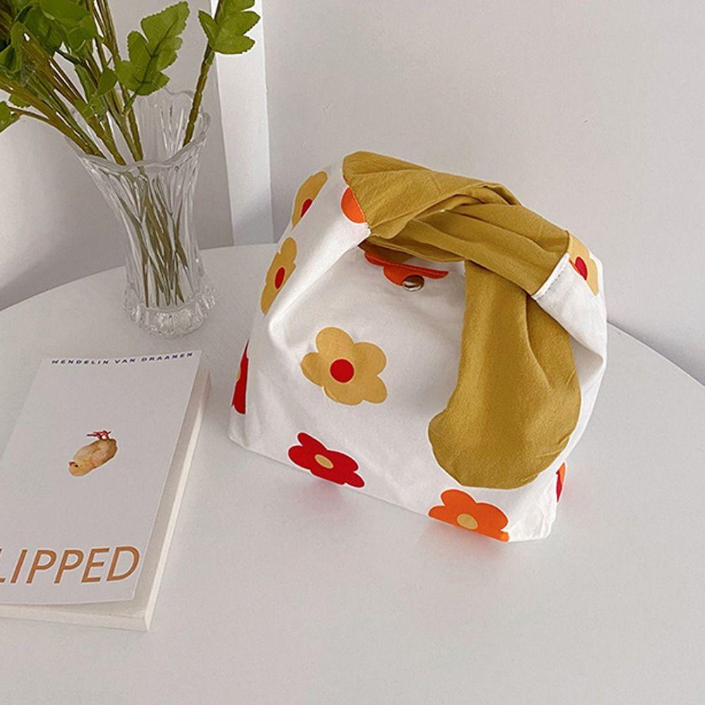 Kids Japanese Breakfast Box Cute Rabbit Ears Lunch Bags Food Storage Bag Lunch Box Mini Handbag