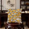 G-Gudetama Cute Cushion Cover Birthday Anniversary Gifts Double Sided Printed Zipper Cushion Cover Soft Skin Bedding