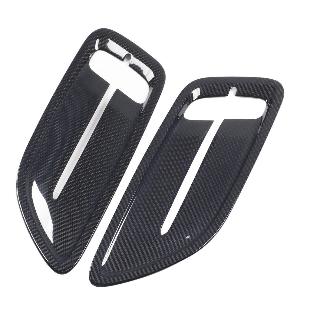 2 Pcs Engine Hood   Vent Cover Carbon   Front Upper Bonnet Hood   Outlet Cover Replacement for     2018 to 2023
