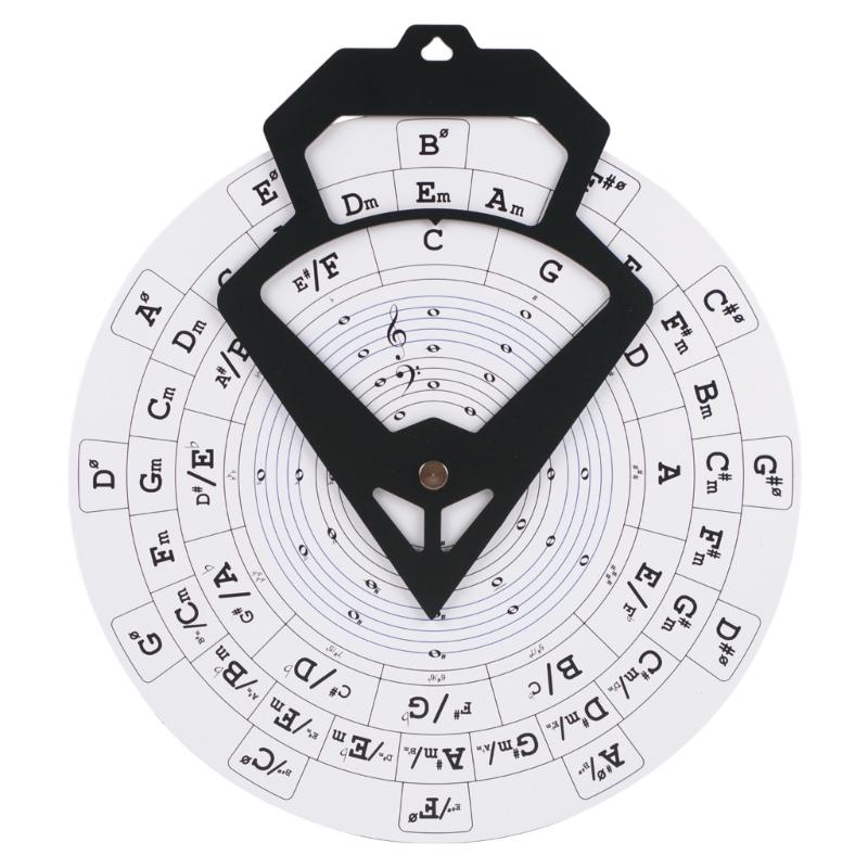 Reversible Guitar Theory Reference Board Textured Face Includes Scale Degrees Chord Formulas and Staff Notation Guide