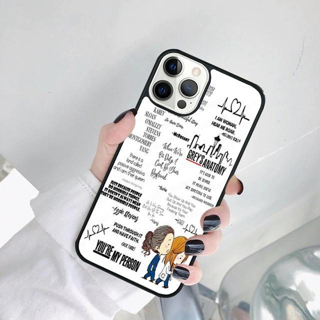 GREY'S ANATOMY QUOTES Phone Case Cover For iPhone 17 Air 15 Pro MAX 16 Plus 14 12 11 13 Coque