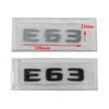 1pc 3D ABS Black Chrome Letters Car Sticker Rear Trunk Emblem Badge E43 E53 E63 Logo For AMG E Class W213 W212 Accessories