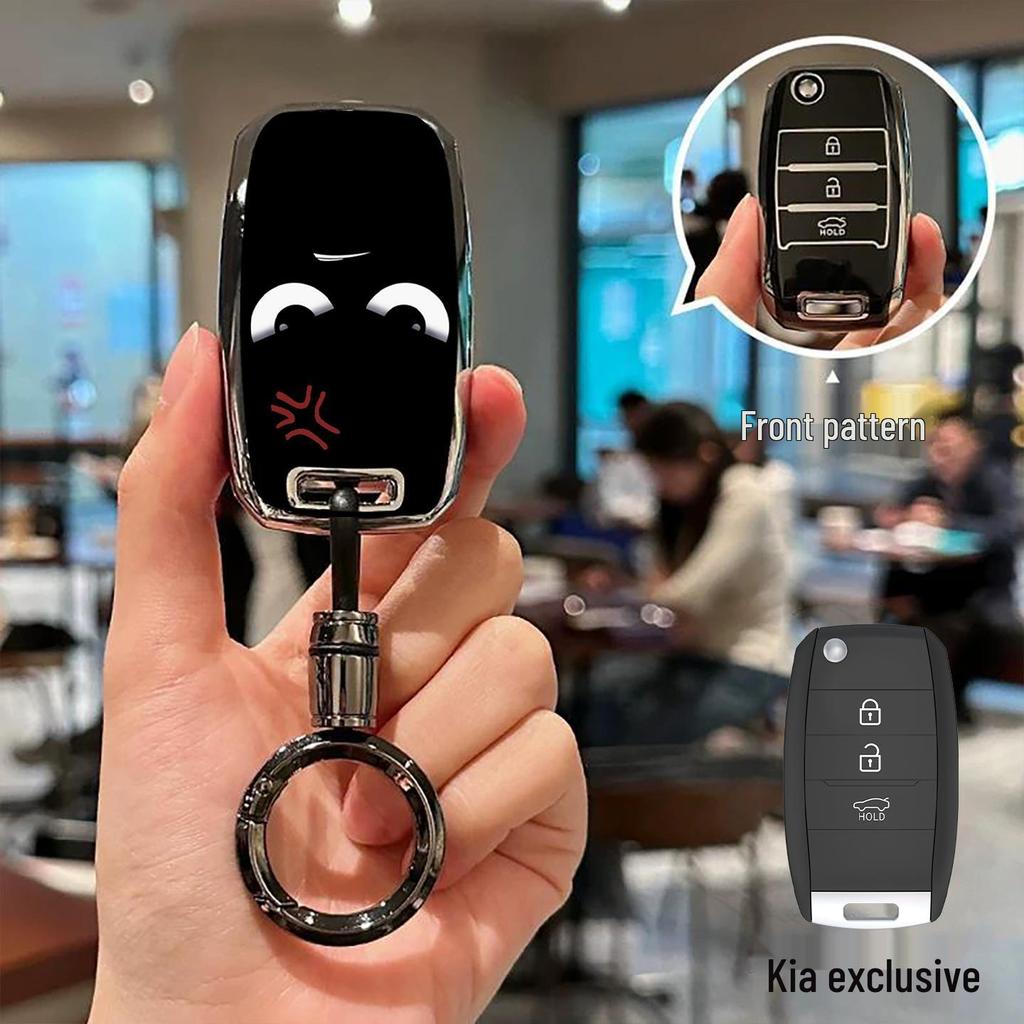 כיסוי מפתח קיה: מתאים ל-K5, K3, K4, Sportage, KX3, Sorento, KX5, Niro עם חבילת Kaizen וקונכייה עם אבזם צולב