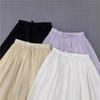 Johnature Lace Skirts Women Summer Lace-up Elasticated Solid Color Casual Simple Loose Skirts