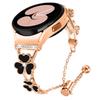 Seamless Metal Strap Heart Clover Bracelet for Samsung Watch 6 Classic/7