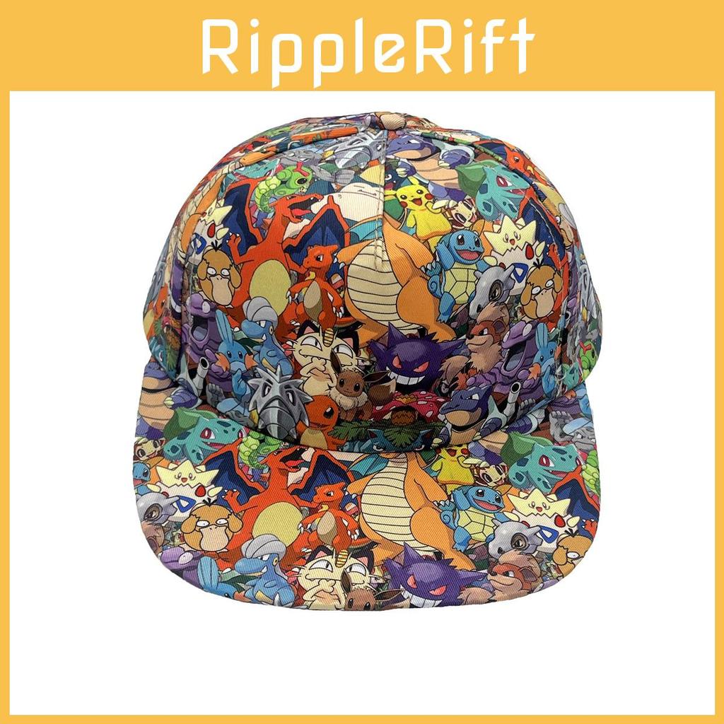 Pokemon Pattern Kids Baseball Hat With Sunproof Breathable Polyester Suitable For Children