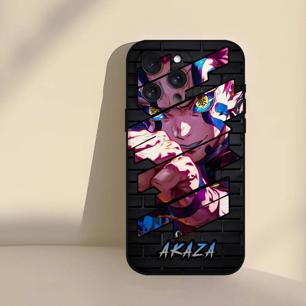 

D-Demon Akaza S-Slayer Phone Case For IPhone 17/16/15/13/14 Pro Max/ 11Plus/X/Xr/Xs Max/12mini iphone11ProMax