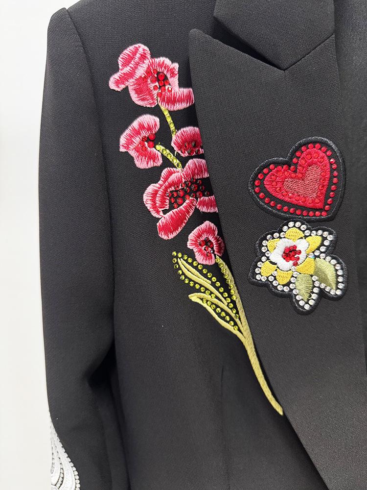 High-End Heavy Beaded Embroidered Suit Jacket & Trousers Set (2026 Style)