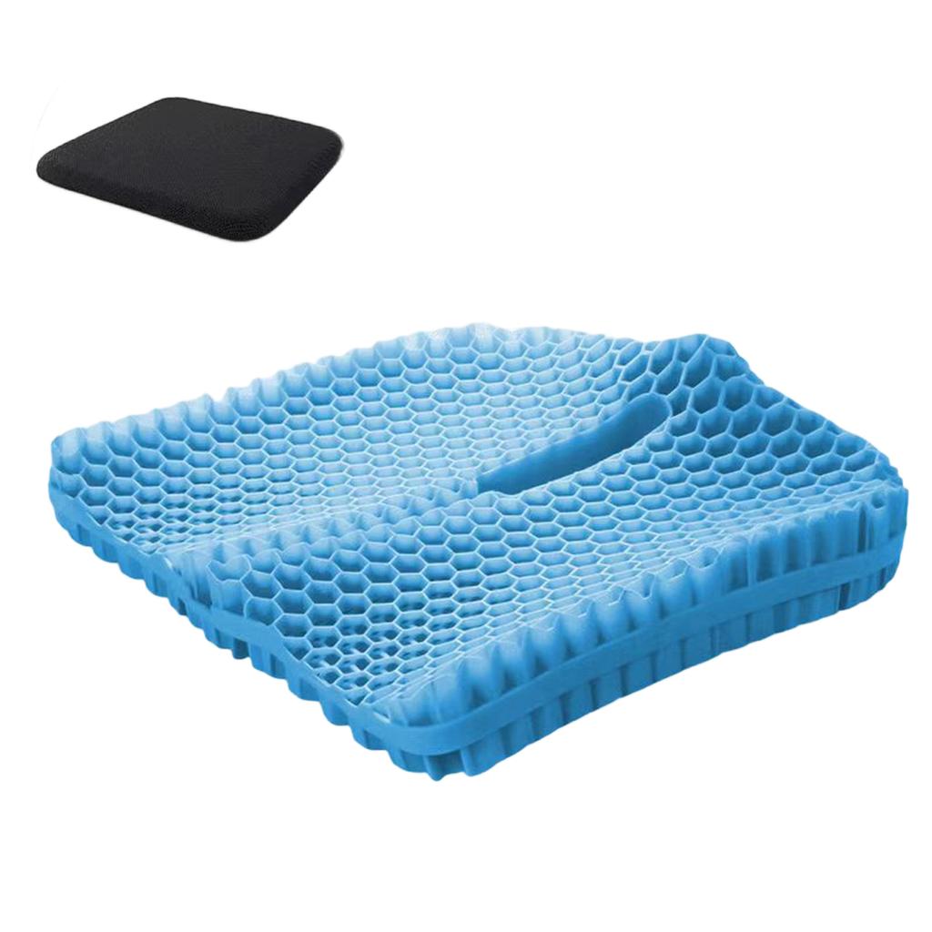 Ergonomic Cushion with Removable Cover, Breathable Pressure and Tailbone Support for Chair, Car, Wheelchair, Long Sitting