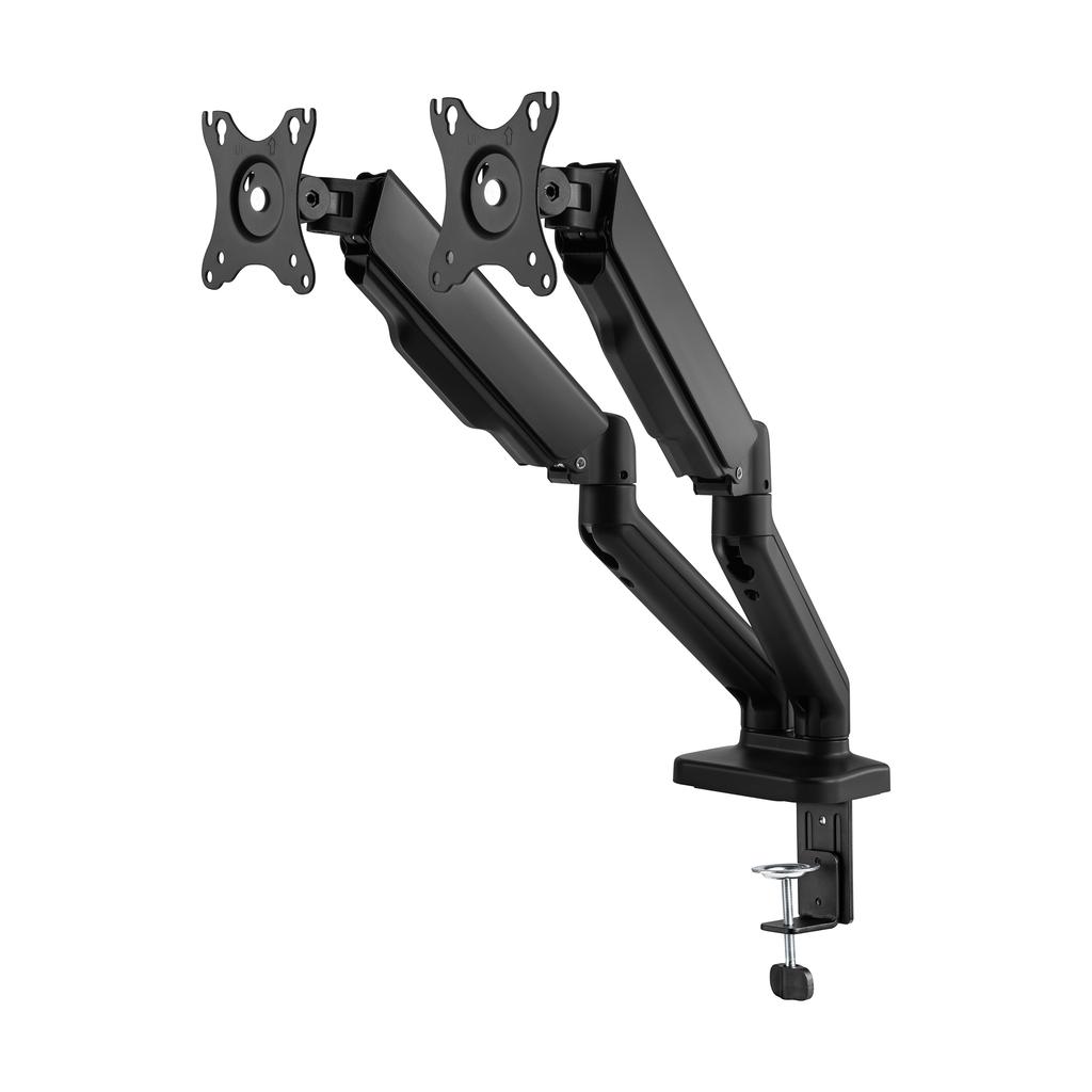 Uchwyt Do 2 Monitorów Solidny Obrotowy Biurkowy Na Dwa Monitory Cabletech