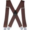 Doucharming Herren 5cm Elastische X-Form Verstellbare Hosenträger mit Metallclips