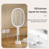 USB Rechargeable 2-in-1 Electric Mosquito Swatter with Trap Light