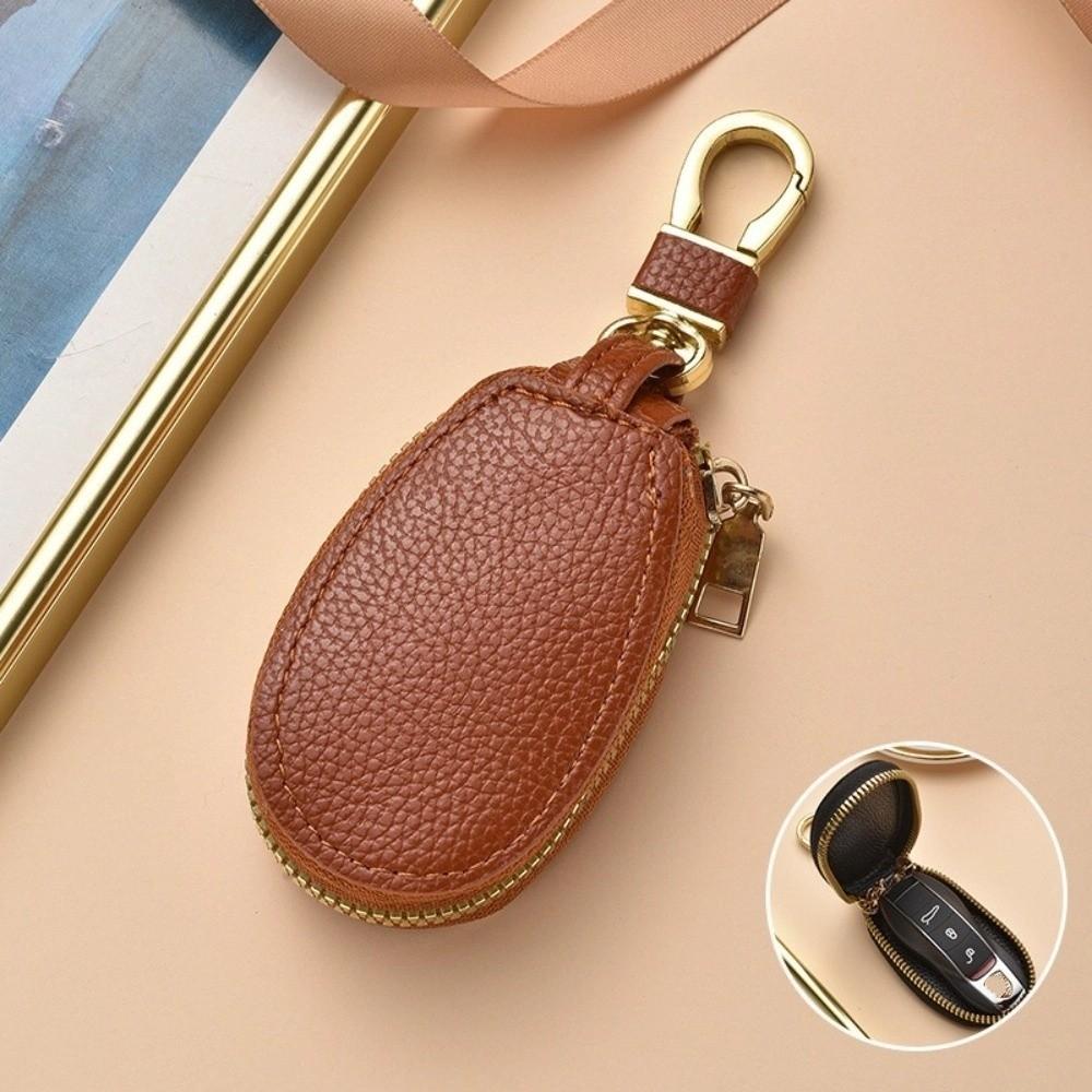 Luxury Car Key Bag Large Capacity Keychain Holder Universal Leather Key Case  Unisex