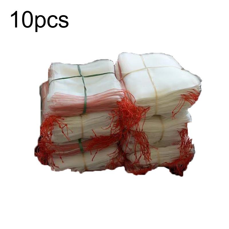 

10pcs Fruit Protection Netting Bags, 30cm X 20cm with Drawstring, Garden Barrier for Protecting Fruits, Grow Bags for Plants
