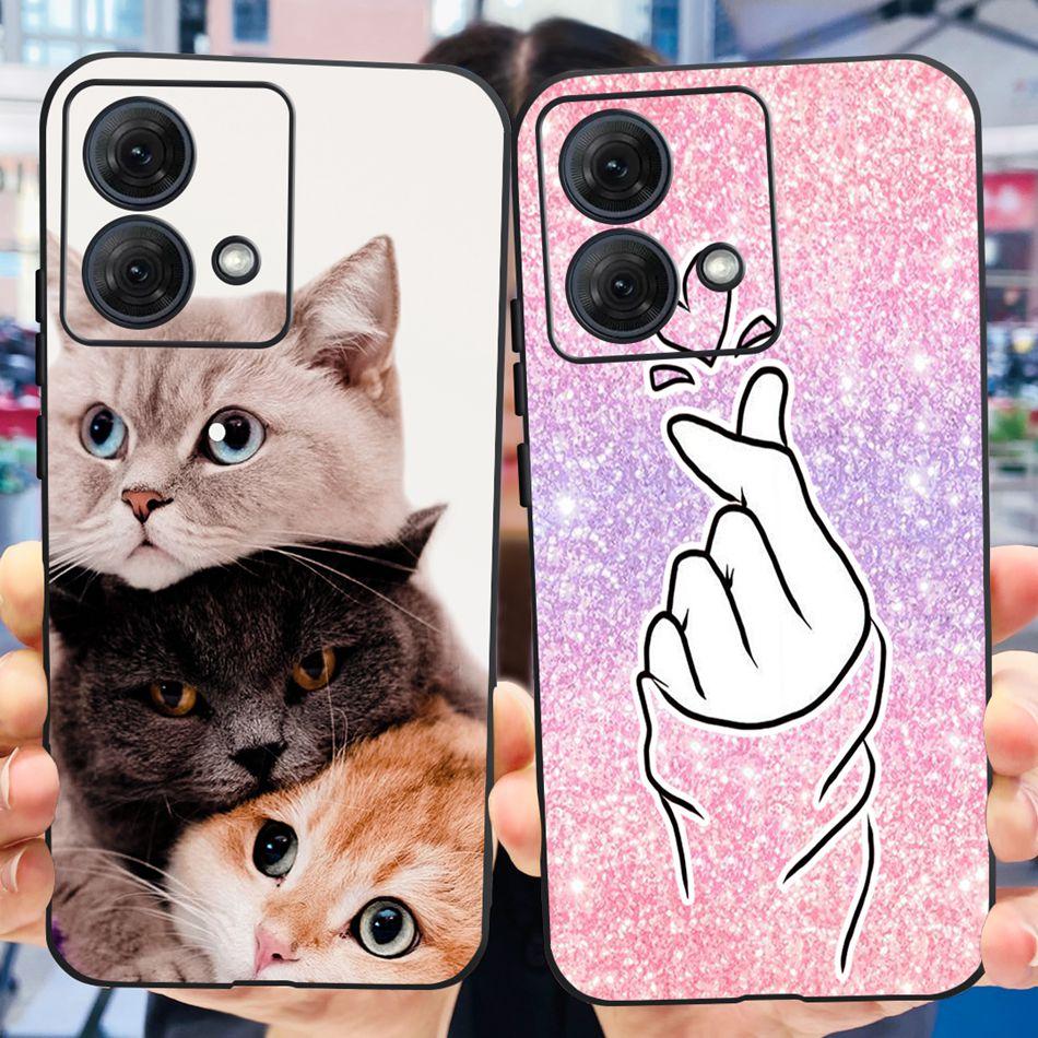 For Motorola Moto G84 Case MotoG84 G 84 5G 2023 Cute Painted Soft Silicone TPU Phone Back Cover Bumper