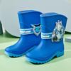 Tiga Children's Rain Boots Boys' Rain Boots Toddler Baby Lightweight Water Shoes Non-Slip Water Boots Kids' All-Season Rubber Shoes