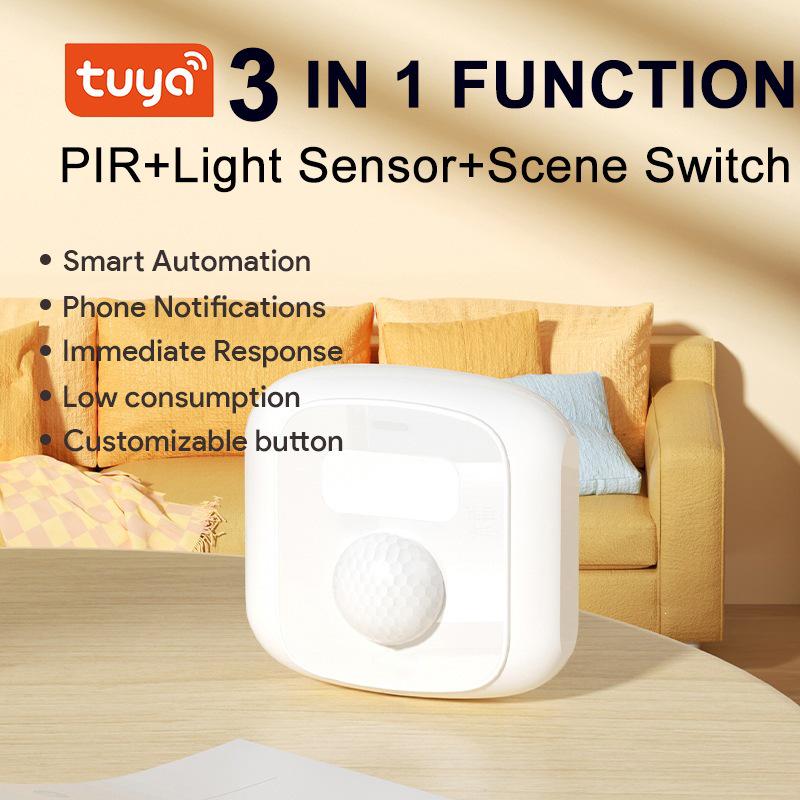 Tuya Smart 3-in-1 WiFi/Zigbee Infrared Sensor & Light Switch