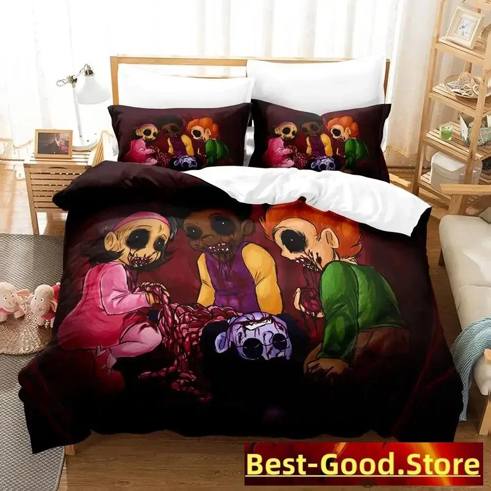 Jeff And Jane Creepypasta Printed Bed Set Duvet Cover Pillowcase Bedding Set Linen Sheet Quilt Cover Queen King Size Anime
