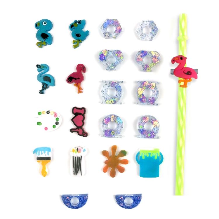 Diy Sunflower Flamingo Plate Cup Straw Decorative Silicone Mould for DIY Craft