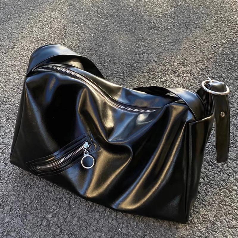 Schultertasche im Y2K-Stil für Damen, trendige Motorrad-Handtasche, minimalistische Schultertasche für Mädchen, Streetwear